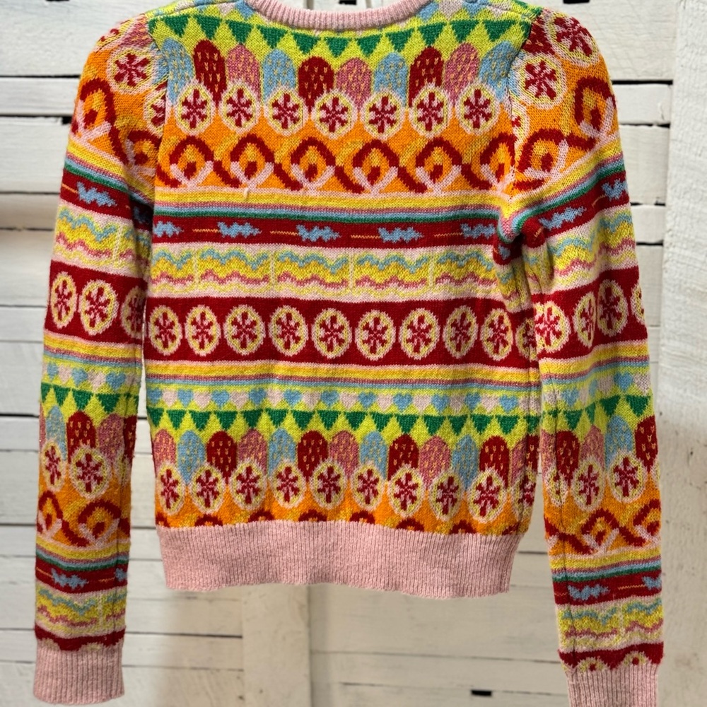 Crewcuts by J. Crew Multicolor Candy Fair Isle Girls Sweater - Picture 4 of 10